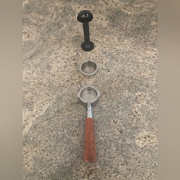 51mm Espresso Machine Bottomless Portafilter Walnut Wood Handle 2 Cup 4 Cup - Picture 1 of 15